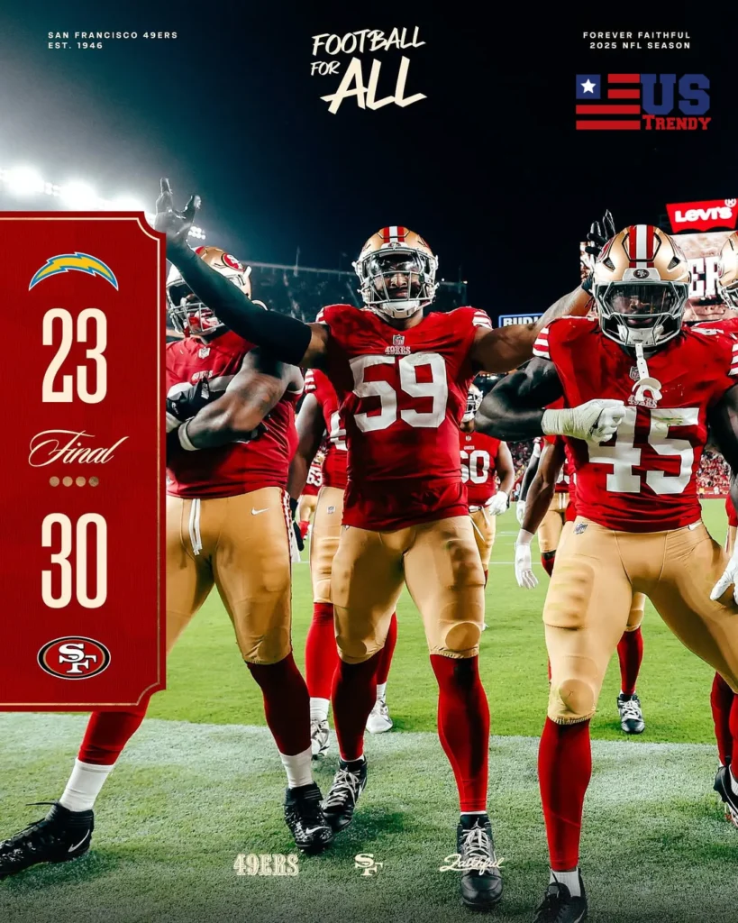 Chargers vs 49ers