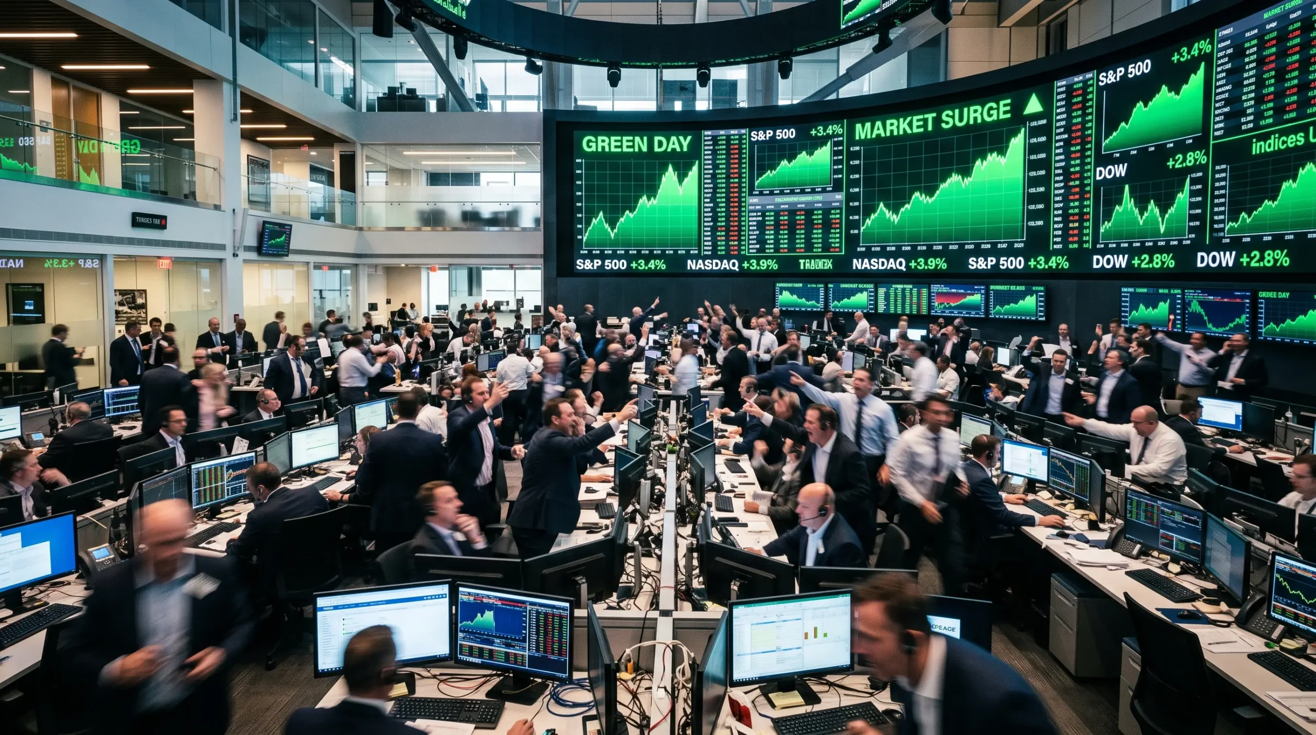 Wall Street Closes at Record High on Strong Earnings